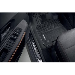 Covering Carbone Voiture, Film Autocollant Adhésif, Carbone Vinyle, Protection Seuil De Porte