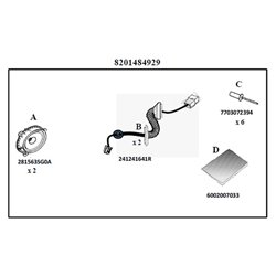 Pack Audio (haut-parleurs, câblages, rivets et notice)