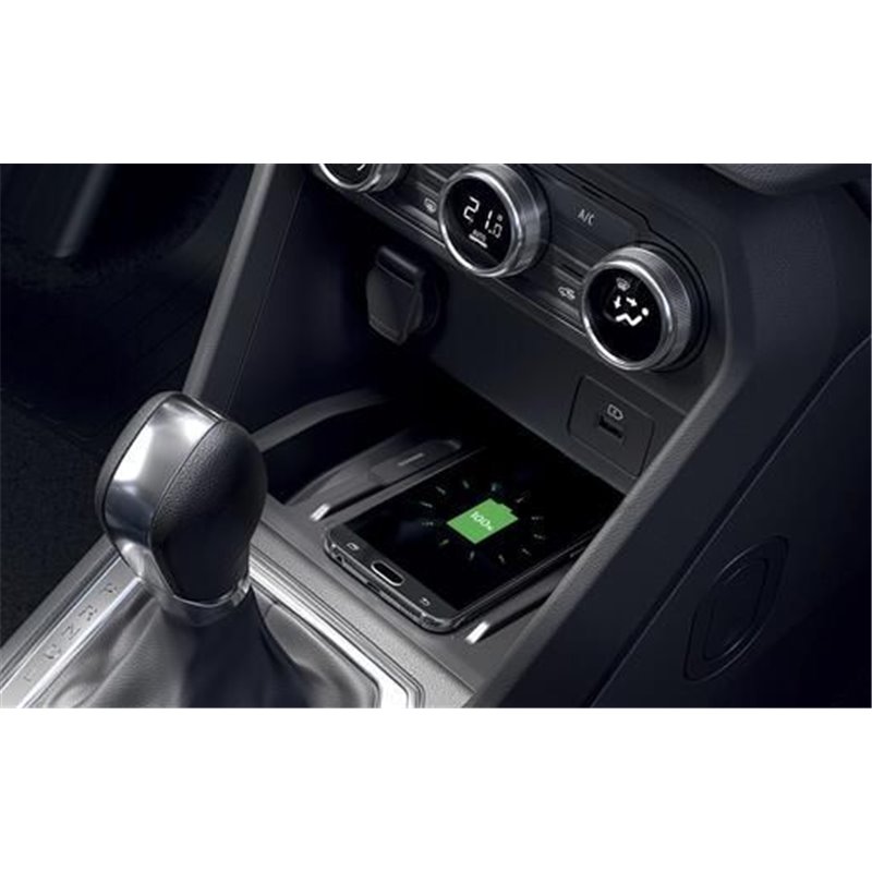 Chargeur smartphone à induction sur console centrale pour Dacia